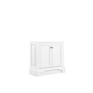 James Martin 825-HB30-BW De Soto 32 Inch Hutch Base (for Double Tower Hutch) in Bright White