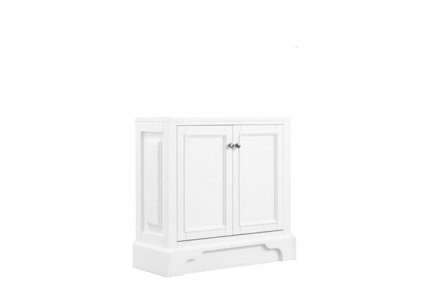 James Martin 825-HB30-BW De Soto 32 Inch Hutch Base (for Double Tower Hutch) in Bright White