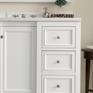 James Martin 825-V48-BW De Soto 49 Inch Single Vanity in Bright White