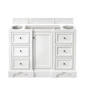 James Martin 825-V48-BW De Soto 49 Inch Single Vanity in Bright White