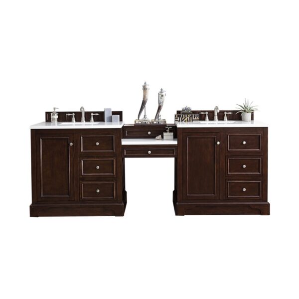 James Martin 825-V94-DU 96 1/2 Inch Free-Standing Double Sink Bathroom Vanity with 3 CM Top