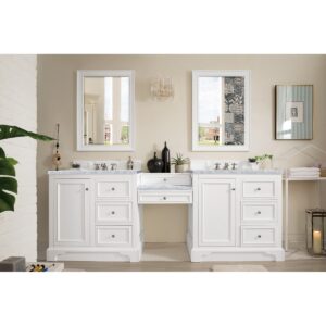 James Martin 825-V94-DU 96 1/2 Inch Free-Standing Double Sink Bathroom Vanity with 3 CM Top