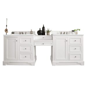 James Martin 825-V94-DU 96 1/2 Inch Free-Standing Double Sink Bathroom Vanity with 3 CM Top