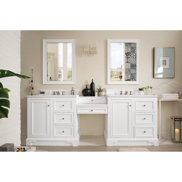 James Martin 825-V94-DU 96 1/2 Inch Free-Standing Double Sink Bathroom Vanity with 3 CM Top