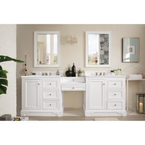 James Martin 825-V94-DU 96 1/2 Inch Free-Standing Double Sink Bathroom Vanity with 3 CM Top