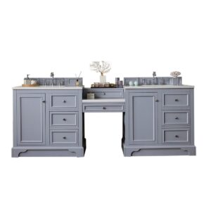 James Martin 825-V94-DU 96 1/2 Inch Free-Standing Double Sink Bathroom Vanity with 3 CM Top