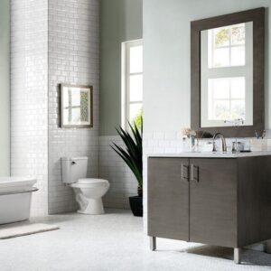 James Martin 850-V36-SOK Metropolitan 36 Inch Single Vanity in Silver Oak