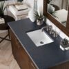 James Martin 850-V48-AWT-3CSP Metropolitan 48 Inch Single Vanity in American Walnut with 3 cm Charcoal Soapstone Quartz Top with Sink