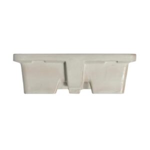 Altair 9004-BAS-WH Dixie 19 3/4 Inch Rectangular Ceramic Undermount Bathroom Sink - White