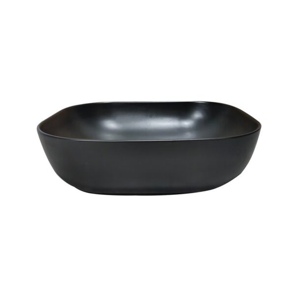 Altair 9007-BAS-BL Tahoe 19 7/8 Inch Oval Ceramic Vessel Bathroom Sink - Black