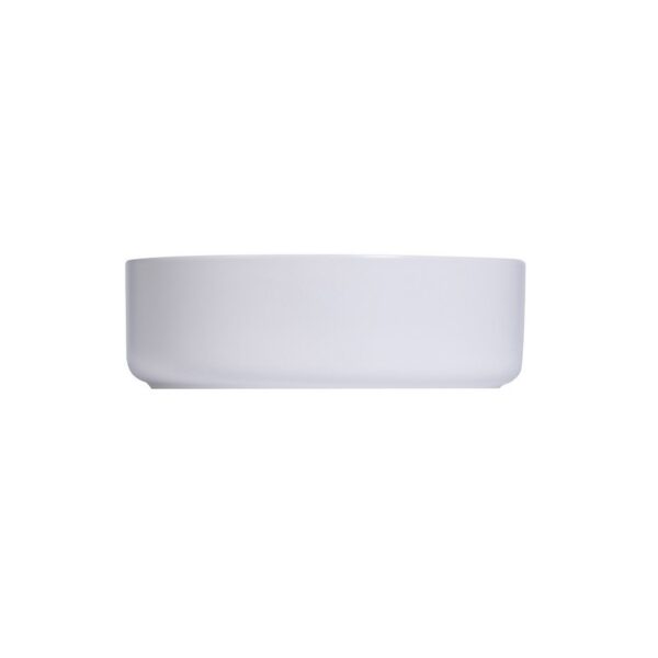 Altair 9009-BAS-WH Sabine 14 1/4 Inch Round Ceramic Vessel Bathroom Sink - White