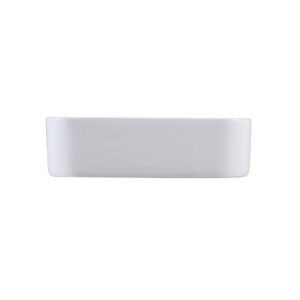 Altair 9013-BAS-WH Leonis 17 Inch Square Ceramic Vessel Bathroom Sink - White