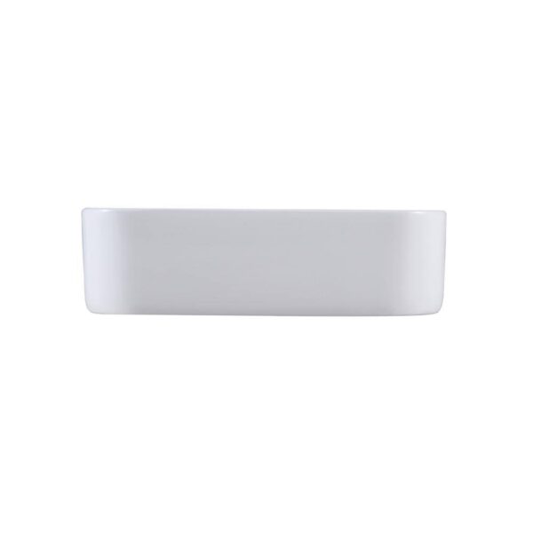 Altair 9013-BAS-WH Leonis 17 Inch Square Ceramic Vessel Bathroom Sink - White