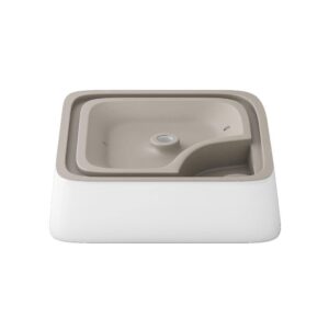 Altair 9013-BAS-WH Leonis 17 Inch Square Ceramic Vessel Bathroom Sink - White