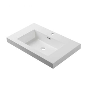 Blossom A10 2418 25 23 7/8 Inch Acrylic Top-Mount Bathroom Sink