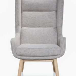 Manhattan Comfort Sampson Wheat and Natural Twill Accent Chair