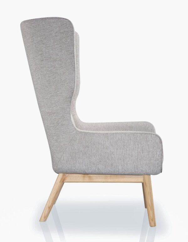 Manhattan Comfort Sampson Wheat and Natural Twill Accent Chair