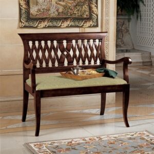 Design Toscano AF1333 40 1/2 Inch The Wren Mahogany Bench