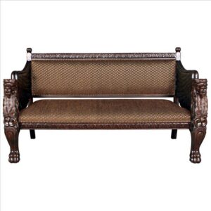 Design Toscano AF51251 86 Inch Lord Raffles Winged Lion Settee Bench