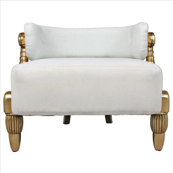 Design Toscano AF51698 Ammon 34 1/2 Inch Horn Contemporary Tub Chair