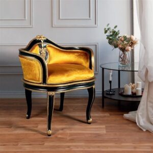 Design Toscano AF51786 27 1/2 Inch Royal Soubrette Petite Bergere Chair