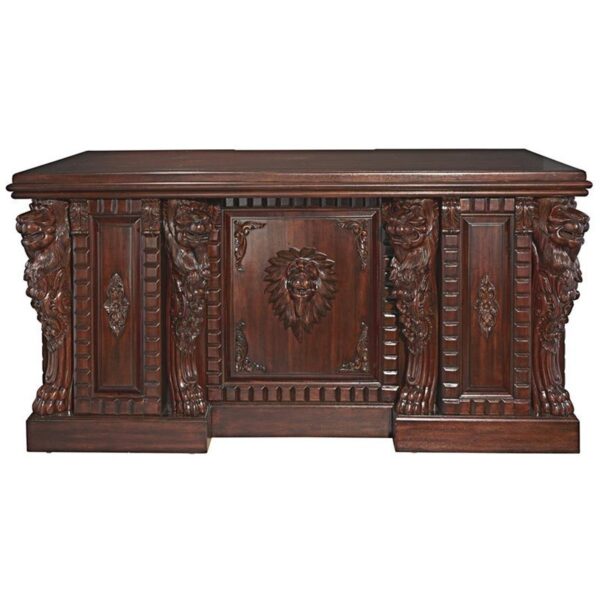 Design Toscano AF57224 63 Inch Lord Raffles Lion Executive Desk