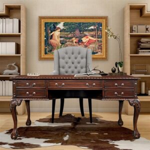 Design Toscano AF7050 64 Inch Chippendale Partners Writing Desk