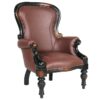 Design Toscano AF71118 26 Inch Rococo Wing Chair with Chair Faux Leather