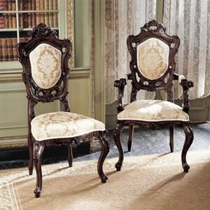 Design Toscano AF91552 24 Inch French Rococo Chairs, Set of 6