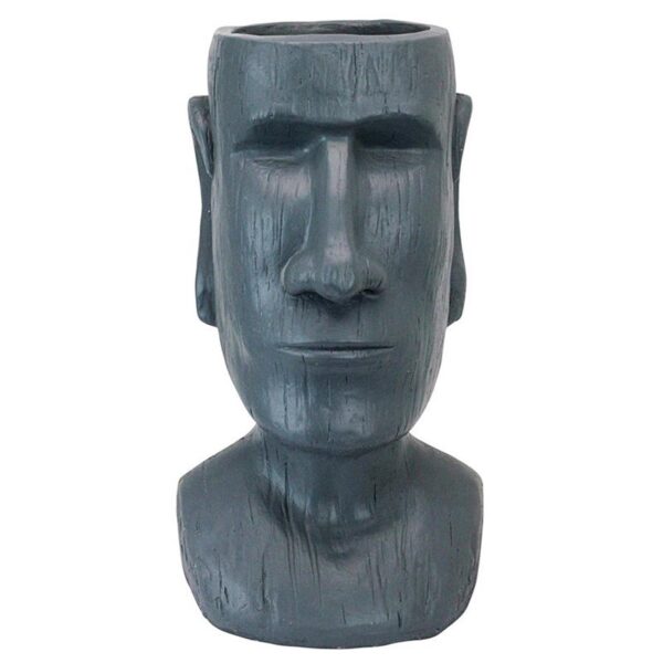 Design Toscano AL1917 9 1/2 Inch Easter Island Moai Planter Statue