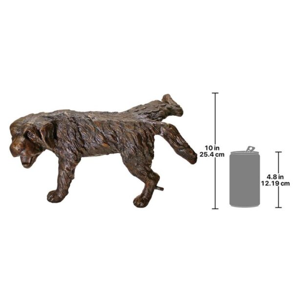 Design Toscano AS23939 11 Inch Naughty Puppy Piped Statue - Bronze