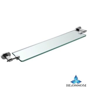 Blossom BA02 307 01 Wall Mounted Glass Shelf in Chrome