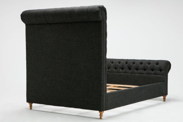 Manhattan Comfort Empire Charcoal Queen Bed