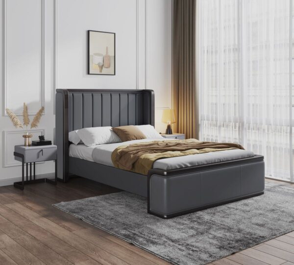 Manhattan Comfort Kingdom Graphite Full Bed