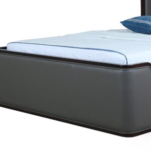 Manhattan Comfort Kingdom Graphite Queen Bed