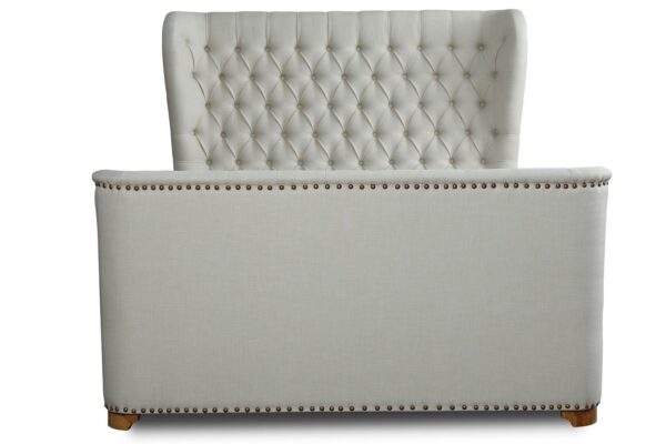 Manhattan Comfort Lola Ivory Queen Bed