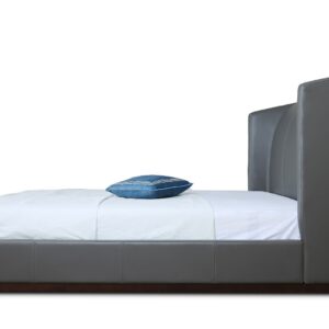 Manhattan Comfort Lenyx Graphite Queen Bed