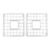 Nantucket Sinks BG-VC3318D 14-1/4 x 15-1/2 Inch Stainless Steel Bottom Grids Set