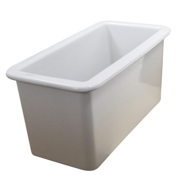 Nantucket Sinks CAPE189 Cape 9 1/4 Inch Single Bowl Fireclay Dualmount Bar-Prep Kitchen Sink - White