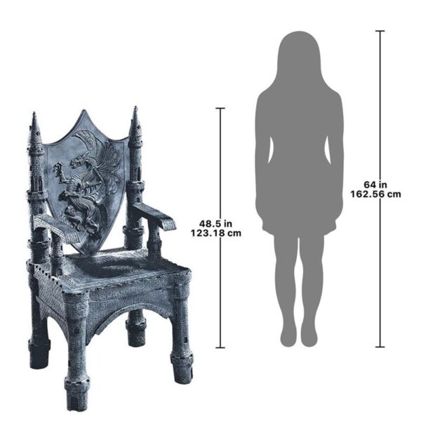 Design Toscano CL0005 24 Inch Dragon of Upminster Castle Throne