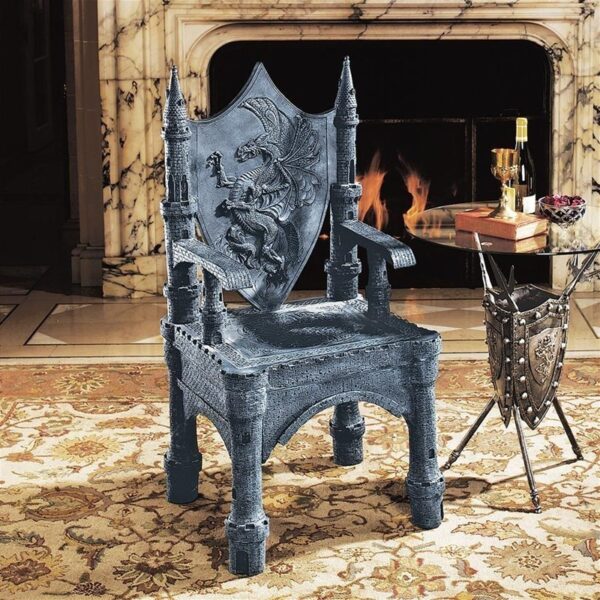 Design Toscano CL0005 24 Inch Dragon of Upminster Castle Throne