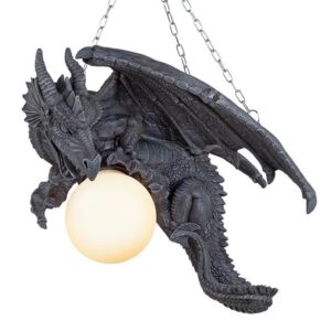 Design Toscano CL1868 21 Inch Nights Fury Dragon Lamp