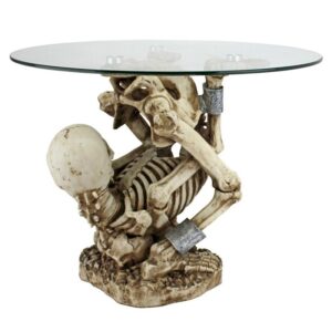 Design Toscano CL2978 14 Inch Contortionist Skeleton Table