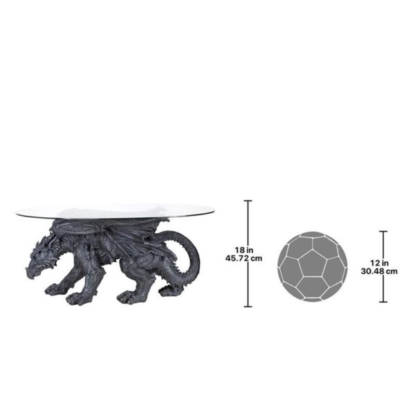 Design Toscano CL3039 39 Inch Warwickshire Dragon Coffee Table