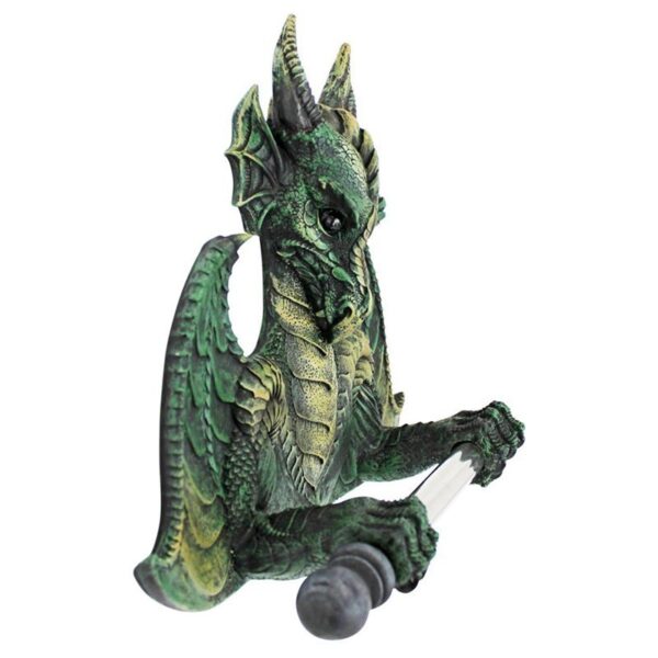 Design Toscano CL45492 12 1/2 Inch Commode Dragon Toilet Tissue Holder