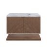 James Martin D200-V36-CSN-3CAR Marcello 36 Inch Chestnut Single Vanity with 3CM Carrara Marble Top