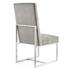 Manhattan Comfort Element Steel Velvet Dining Chair