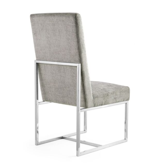 Manhattan Comfort Element Steel Velvet Dining Chair