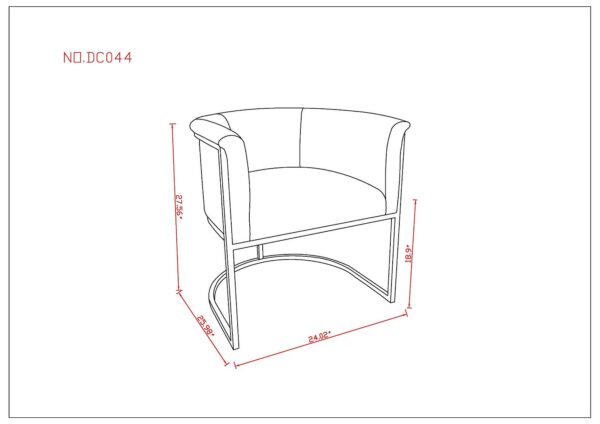 Manhattan Comfort Bali White and Black Faux Leather Dining Chair