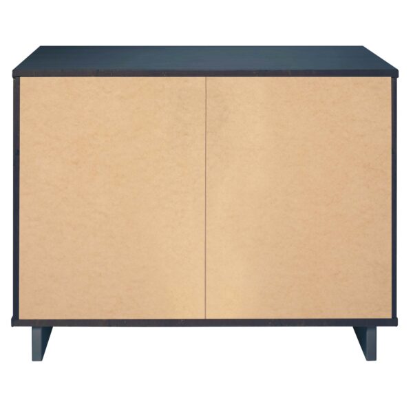 Manhattan Comfort Granville 38.18" Modern Standard Dresser with 3 Full Extension Drawers in Midnight Blue